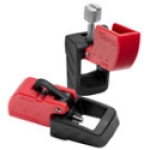 Master Lock® S3822 Powder Coated Steel Red For Use With: Molded Case Circuit Breakers (480/600 V) Circuit Breaker Lockout Device