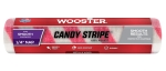 WOOSTER® CANDY STRIPE® R209X900 9 in x 1/4 in Smooth Surface Woven Mohair Paint Roller Cover