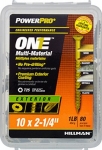 HILLMAN™ PowerPro® ONE® 116844 2-1/4 in Steel 3-Sided Pyramid Point Multi-Material Screw