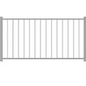 Key-Link® 121911366-11 American Series Aluminum Black 72 in Level Railing Kit With Square Baluster