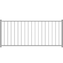 Key-Link® 151911366-12 Outlook Series White 6 ft 36 in Level Deck Railing With Square Baluster