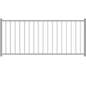 Key-Link® 151912366-12 Outlook Series White 6 ft 36 in Level Deck Railing With Square Baluster