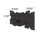 Superior® 933000000-07 Metal Black Railing Gates Dependa-Bull Residential Hinge Set