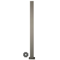 Key-Link® 221425381-11 38 in 2-1/2 in Aluminum Deck Post With Leveling Plate