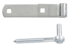 HILLMAN™ Hardware Essentials™ 851486 Steel Zinc Plated 1/2 in Screw Hook and Strap Hinge