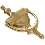 HILLMAN™ Hardware Essentials™ 852393 Brass Bright 7 in Door Knocker