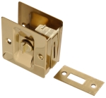 HILLMAN™ Hardware Essentials™ 852730 Brass Bright Brass 1-1/4 - 1-5/8 in Pocket Door Latch