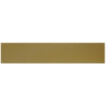 HILLMAN™ Hardware Essentials™ 852739 6 in Aluminum Bright Brass Kick Plate