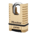 Master Lock® 1177D ProSeries® Solid Brass Gold 2-1/4 in Shrouded Resettable Combination Padlock