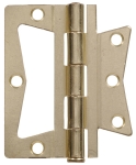 HILLMAN™ Hardware Essentials™ 852628 Non-Mortise 4 in Brass Door Hinge