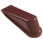 HILLMAN™ Hardware Essentials™ 851229 4 in Rubber Brown Door Stop Wedge