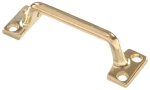 HILLMAN™ Hardware Essentials™ 852911 Brass 4 in Handle on Cabinets Gate Sash Lift