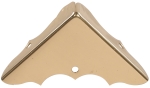 HILLMAN™ Hardware Essentials™ 851152 7/16 in Brass Bright Brass Decorative Corner Brace