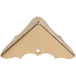 HILLMAN™ Hardware Essentials™ 851155 9/16 in Brass Bright Brass Decorative Corner Brace