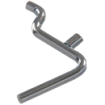 HILLMAN™ Hardware Essentials™ 852674 Zinc Plated 1-1/2 in 1/4 in Angled Pegboard Hook