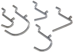 HILLMAN™ Hardware Essentials™ 853062 Steel Zinc Plated 1/4 x 1/8 in 26-Piece Peg Hook Kit