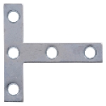 HILLMAN™ Hardware Essentials™ 851710 2-1/2 in 2-1/2 in Steel T-Plate