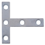 HILLMAN™ Hardware Essentials™ 851711 3 in 3 in Steel T-Plate