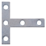 HILLMAN™ Hardware Essentials™ 851712 5 in 5 in Steel T-Plate