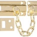 HILLMAN™ Hardware Essentials™ 852042 Plated Brass Deadbolt Door Chain