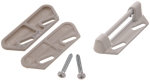 HILLMAN™ Hardware Essentials™ 853154 Steel White Latch Strike Plate