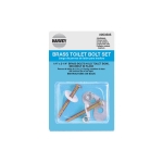 Oatey William H Harvey 053505 1/4 in Diameter x 2-1/4 in Length Oval Washer Brass Toilet Bolt Set