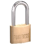 Master Lock® 1840DLF Fortress® 1-1/2 in 1/4 in 13/16 in 4-Pin Tumbler Security Keyed Different Solid Body Padlock