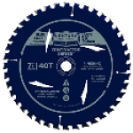 Century Drill & Tool 10206 Contractor 7-1/4 in Micro-Grain Carbide Combination Circular Saw Blade