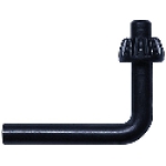 Century Drill & Tool 64504 1/4-3/8 in Bent Handle Hardened Tempered Allow Steel Chuck Key