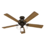 Hunter® 50887 Swanson 37 W Fan/6.5 W Lamp 3779 cfm Ceiling Fan with LED Light Kit