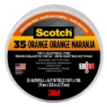 3M 10869-DL-5 ELECTRICAL TAPE 3/4 INCH X 66 FEET ORANGE NUMBER 35