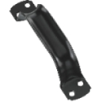 National Hardware™ N100-289 V6 6-3/4 in Steel Black Door Pull