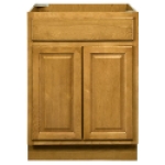 Brokering Solutions Walnut Ridge Cabinetry AOB24 2 Doors Wood Honey Oak Stain Base Kitchen Cabinet