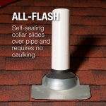 Oatey® 12976 All-Flash® No-Calk® 12-1/2 in 10-3/4 in Aluminum Roof Pipe Flashing