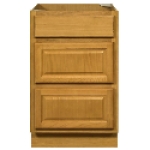 Brokering Solutions Walnut Ridge Cabinetry AO-DB15-3 Honey Oak Stain Knockdown Base Kitchen Cabinet