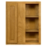 Brokering Solutions Walnut Ridge Cabinetry AO-BBC39-42 Honey Oak Stain Knockdown Base Blind Corner Kitchen Cabinet