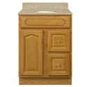 Brokering Solutions Walnut Ridge Cabinetry AOV2418D 1 Doors 24 in W Wood Traditional Top Blank Vanity Cabinet