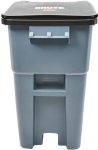 Rubbermaid ® FG9W2700GRAY 50 gal Resin Gray Rollout Trash Can