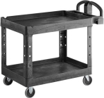 Rubbermaid ® FG452088BLA 277 kg Fixed Shelf Ergonomic Heavy Duty Medium Utility Cart