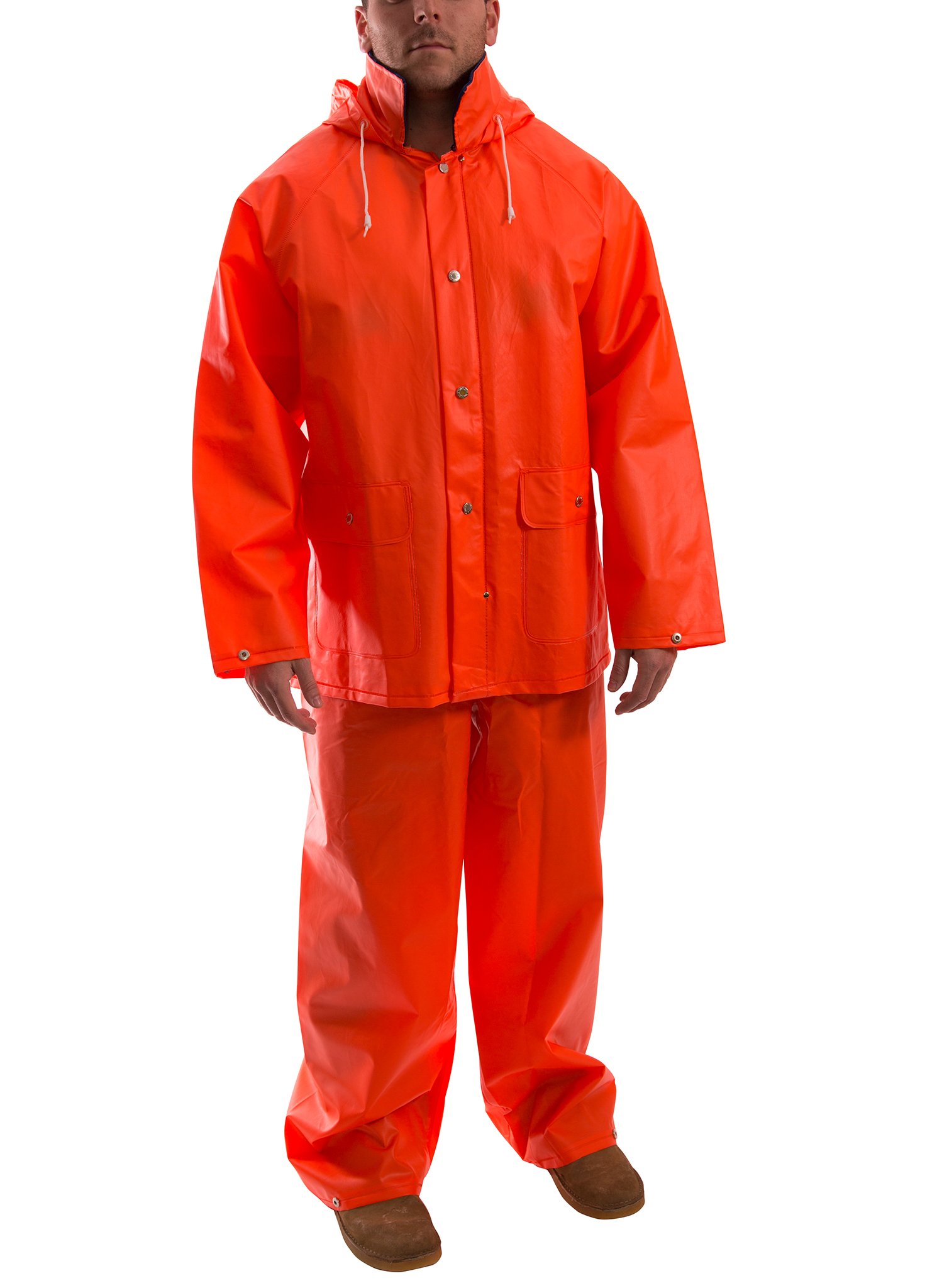 TINGLEY® S63219.LG Comfort-Tuff® L Orange PVC 2-Piece Rainsuit