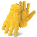 PIP® BOSS® 7186L L Split Deerskin Leather Yellow Insulated Lined Driver's Gloves