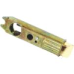 US Hardware D-628C Plastic/Steel Brass Tan Door Latch Assembly