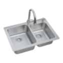 American Standard Montvale 18CR.332232C.075 33 in x 22 in Stainless steel Kitchen Sink Kit