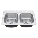 American Standard Colony 20DB.8332284S.075 1-1/2 in 33 in x 22 in 3-9/16 In Kitchen Sink