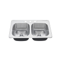 American Standard Colony 22DB.6332283S.075 1-1/2 in 33 in x 22 in 3-9/16 In Kitchen Sink