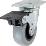 Shepherd Hardware 3542 2 in 88 lb Polypropylene Medium Duty Swivel Plate Caster with Brake