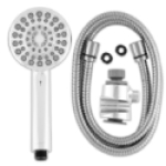 Waterpik XOM-763ME DualDock Multi-Height Handheld Chrome Showerhead with PowerPulse Massage