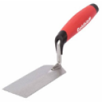 Goldblatt® G02727 5 in Welded High Carbon Steel Red Soft Grip Margin Trowel