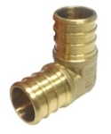 NDL Industries BRP7-08 1/2 in Pex x Pex Brass 90 deg Pipe Elbow