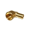 NDL Industries BRP7C-12 3/4 in Pex x Female Sweat Brass 90 deg Pipe Elbow